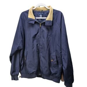 Izod Medium Weight Windbreaker/ Zipper/Lined/ Classic/Timeless/Preppy/Y2K/Mens L